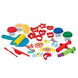 Набор с пластилином - Забавная семейка (Playgo, Play 8694veg) - миниатюра